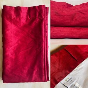 Threshold RED - Extra Long - Light Filtering Curtain Panels (54” x 91”)